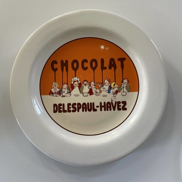 Set of 4 Pottery Barn Chocolat Delespaul-Havez Salad Plates French Decor - Picture 3 of 16